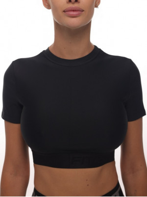 Футболка FITRUN Midi T-shirt "Total Black"