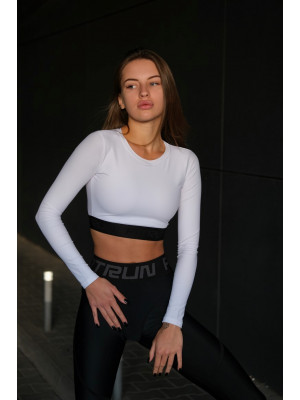 Shortened Rashguard FITRUN Rashguard Midi "White"