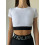 Shortened Rashguard FITRUN Mini Rash T-shirt "White"