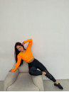 Укороченный рашгард FITRUN Rashguard Midi "Orange"