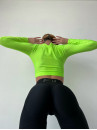 Shortened Rashguard FITRUN Rashguard Midi "Neon Green"