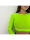 Shortened Rashguard FITRUN Rashguard Midi "Neon Green"