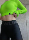 Укорочений рашгард FITRUN Rashguard Midi "Neon Green"