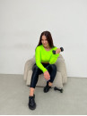 Укороченный рашгард FITRUN Rashguard Midi "Neon Green"