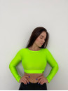 Shortened Rashguard FITRUN Rashguard Midi "Neon Green"