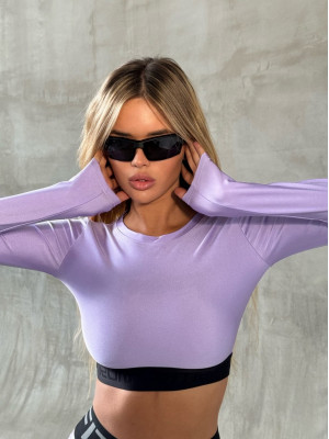 Shortened Rashguard FITRUN Rashguard Midi "Shine Lilac"