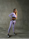 Shortened Rashguard FITRUN Rashguard Midi "Shine Lilac"