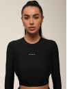 Топ з довгим рукавом FITRUN Long Sleeve Midi "Total Black"