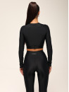 Топ з довгим рукавом FITRUN Long Sleeve Midi "Total Black"