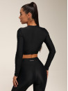 Топ з довгим рукавом FITRUN Long Sleeve Midi "Total Black"