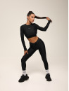 Топ з довгим рукавом FITRUN Long Sleeve Midi "Total Black"