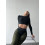 Shortened Rashguard FITRUN Rashguard Midi "Total Black"