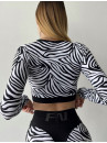 Укороченный рашгард FITRUN Rashguard Midi "Zebra"