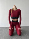 Long Sleeve Top FITRUN Long Sleeve Midi Brand "Beet Red"