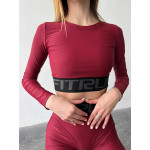 Топ с длинным рукавом FITRUN Long Sleeve Midi Brend "Beet Red"