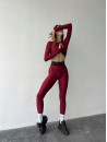 Long Sleeve Top FITRUN Long Sleeve Midi Brand "Beet Red"