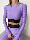 Укороченный рашгард FITRUN Rashguard Midi Brend "Shine Lilac"