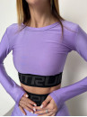 Shortened Rashguard FITRUN Rashguard Midi Brend "Shine Lilac"