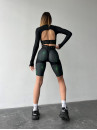 Укороченный рашгард FITRUN Rashguard Midi Open Back "Matrix"