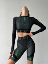 Укороченный рашгард FITRUN Rashguard Midi Open Back "Matrix"