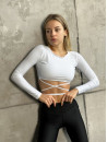 Топ з довгим рукавом FITRUN Long Sleeve X "White"