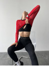 Укорочений рашгард FITRUN Rashguard Midi Mesh "Red"