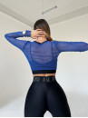 Shortened Rashguard FITRUN Rashguard Midi Mesh "Blue"