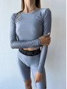 Long-sleeved top FITRUN Long Sleeve Prime "Shine Silver"
