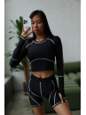 Укороченный рашгард FITRUN Rashguard Active "Black"