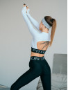 Топ с длинным рукавом FITRUN Long Sleeve Midi Open Back "Total White"