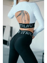 Топ з довгим рукавом FITRUN Long Sleeve Midi Open Back "Total White"