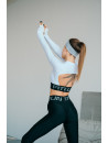 Топ з довгим рукавом FITRUN Long Sleeve Midi Open Back "Total White"