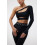 Shortened Rashguard FITRUN Rashguard Racy "Total Black"