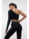 Топ с длинным рукавом FITRUN Long Sleeve Racy "Total Black"