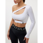 Топ с длинным рукавом FITRUN Long Sleeve Racy "Total White"