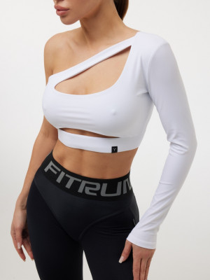 Топ з довгим рукавом FITRUN Long Sleeve Racy "Total White"
