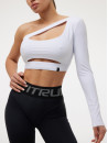 Топ с длинным рукавом FITRUN Long Sleeve Racy "Total White"