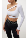 Long Sleeve Top FITRUN Long Sleeve Racy "Total White"
