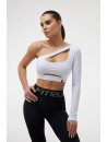 Long Sleeve Top FITRUN Long Sleeve Racy "Total White"