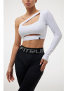 Укорочений рашгард FITRUN Rashguard Racy "Total White"
