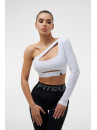 Укорочений рашгард FITRUN Rashguard Racy "Total White"