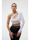 Long Sleeve Top FITRUN Long Sleeve Racy "Total White"
