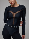 Long-sleeved top FITRUN Long Sleeve Y "Total Black"