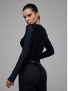 Long-sleeved top FITRUN Long Sleeve Y "Total Black"