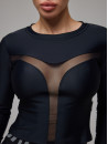 Long-sleeved top FITRUN Long Sleeve Y "Total Black"