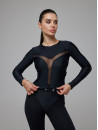 Long-sleeved top FITRUN Long Sleeve Y "Total Black"