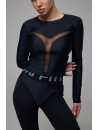 Топ з довгим рукавом FITRUN Long Sleeve Y "Total Black"