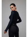 Топ з довгим рукавом FITRUN Long Sleeve Y "Total Black"