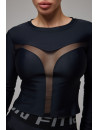 Топ з довгим рукавом FITRUN Long Sleeve Y "Total Black"