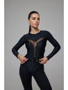 Топ з довгим рукавом FITRUN Long Sleeve Y "Total Black"